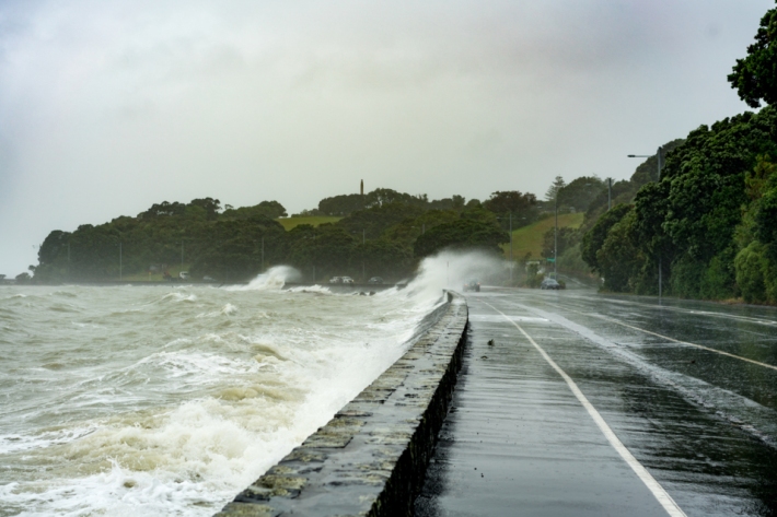 Tamaki Drive Auckland Flooding 