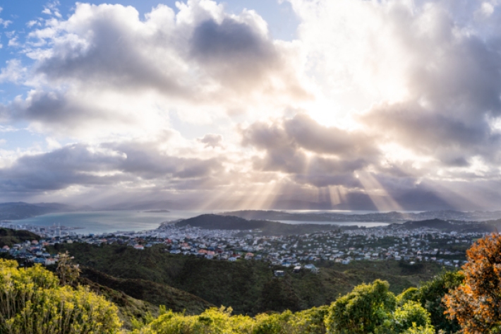 Sunrise from Brooklyn Hill